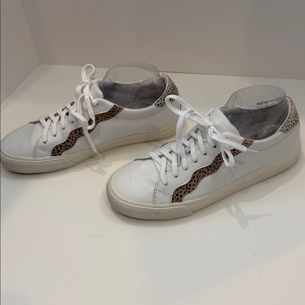 Madewell Sidewalk Size‎ 9.5 Low-Top Sneakers spotted calf hair Spot Dot" *FLAW*